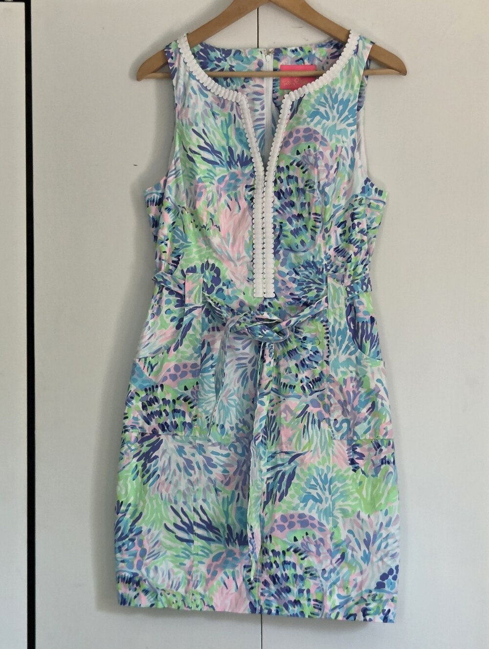 Lilly Pulitzer Multicolor Floral Print Dress with Pink Label